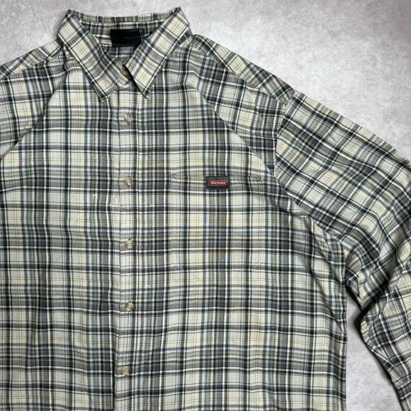 Dickies Plaid Button Up Shirt - Picture 3 of 3